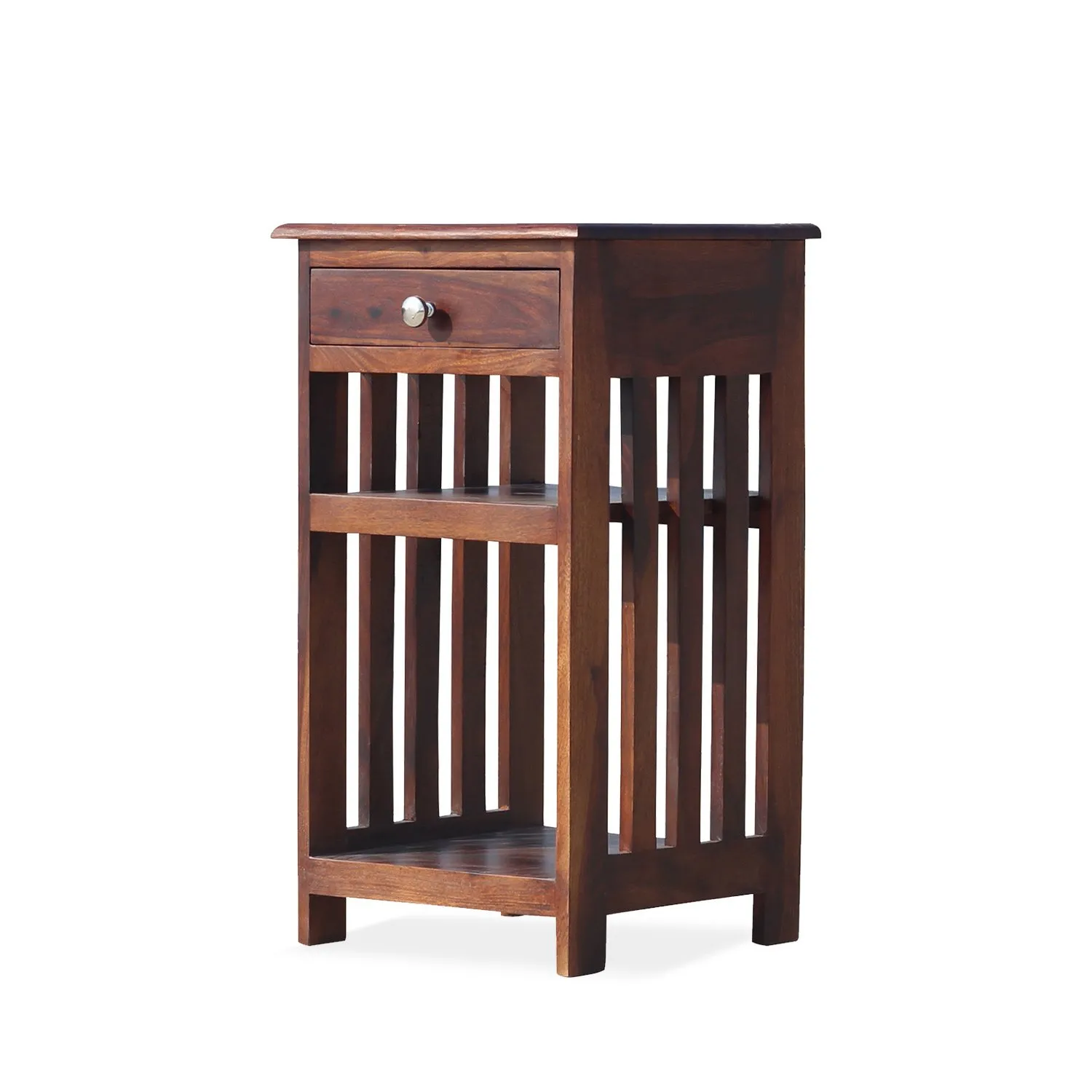 Royal Finish Keesha Premium Wooden Side Table | Solid Sheesham Wood bedside table sheesham image 4