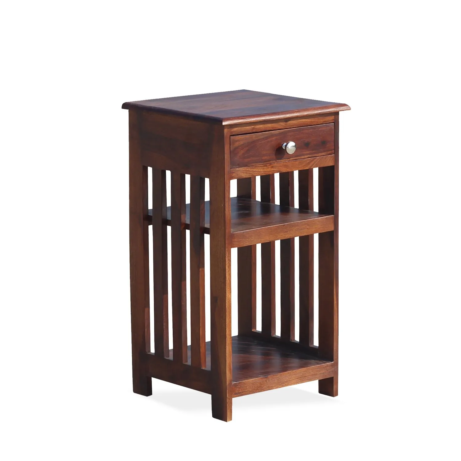 Royal Finish Keesha Premium Wooden Side Table | Solid Sheesham Wood bedside table sheesham image 9