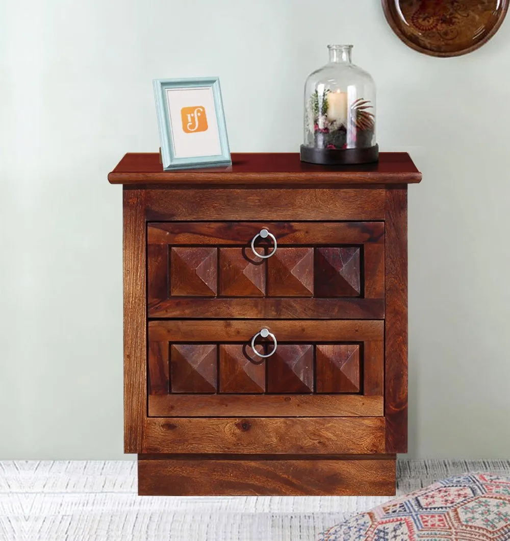 Royal FinishStylish & Functional Bedside Table | Compact Size | Premium Sheesham
