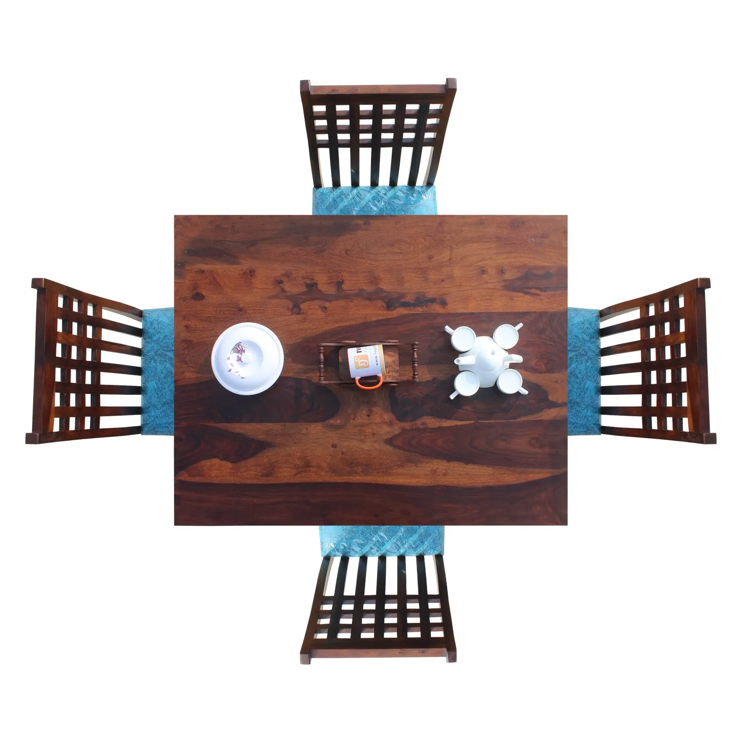 Royal Finish Stride 4 Seater Dining Set in Natural Furniture Sheesham Wood sheesham dining table image 8