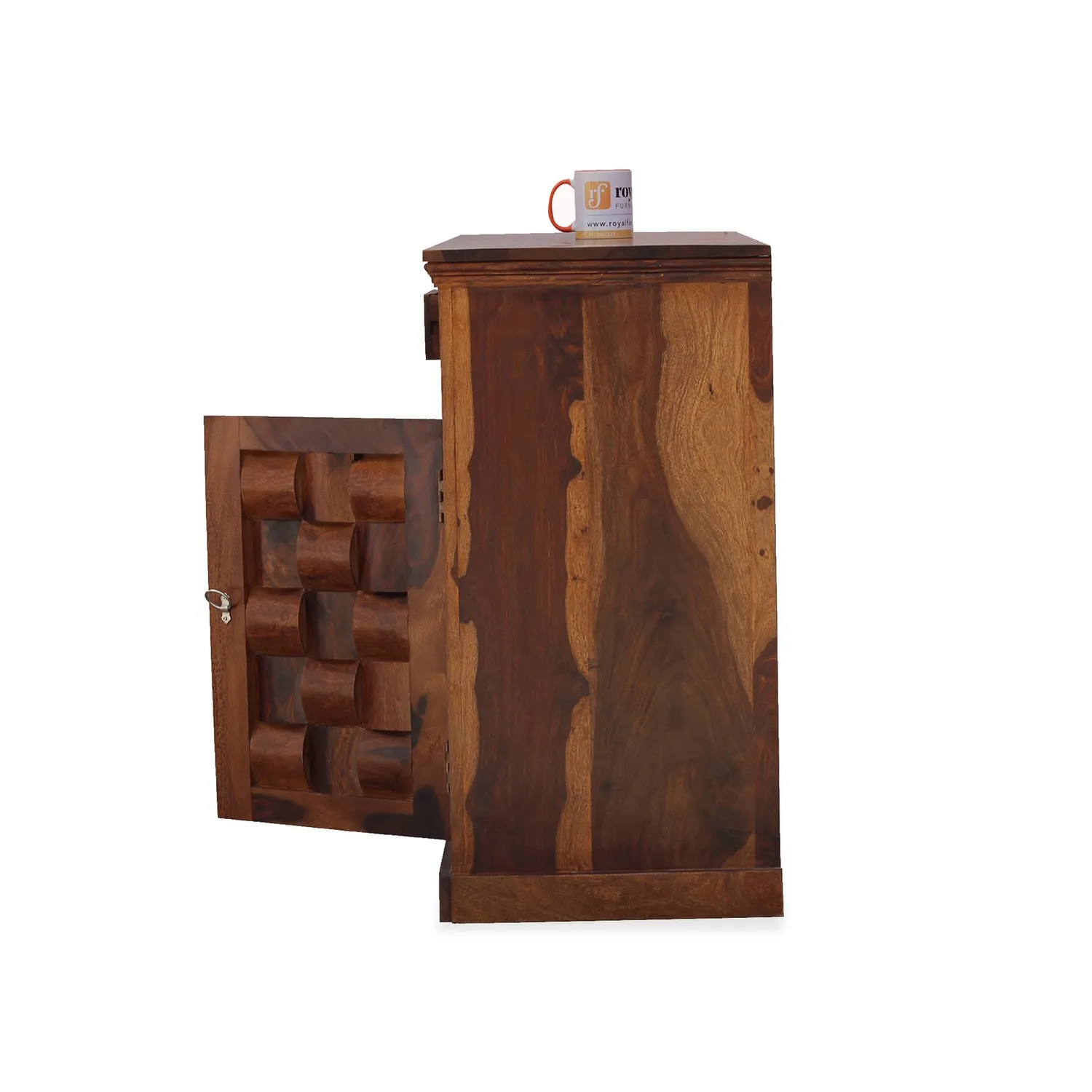 Royal Finish Nivora Sideboard In Sheesham with Natural Honey with Matte Finished sheesham wood furniture image 12