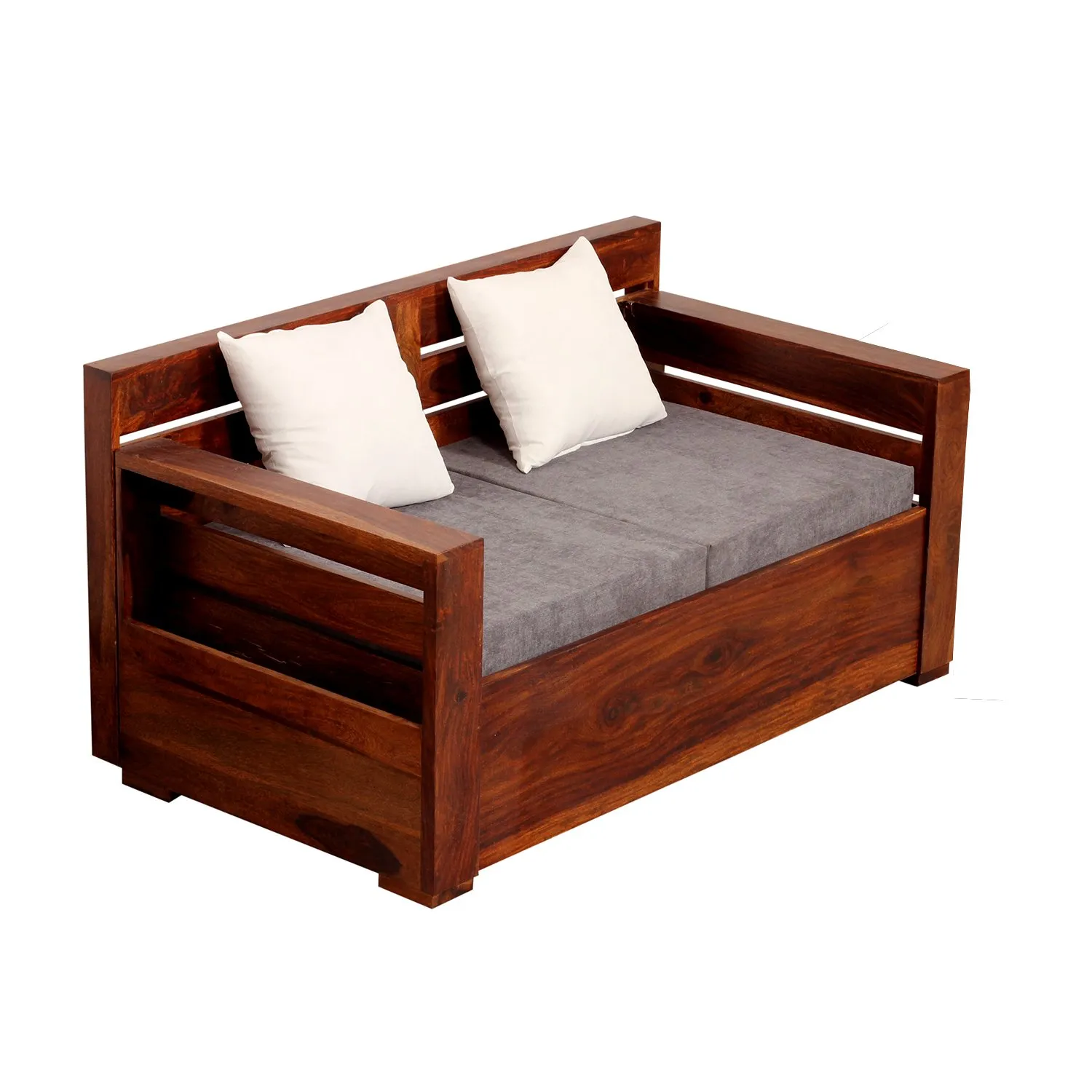 Royal Finish MirageMingle 2 Seater Sofa With Cushions wooden sofa set image 11