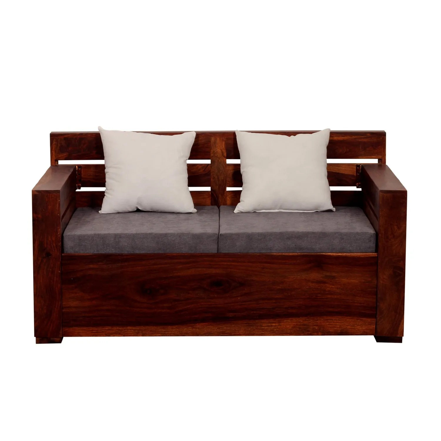 Royal Finish MirageMingle 2 Seater Sofa With Cushions wooden sofa set image 12