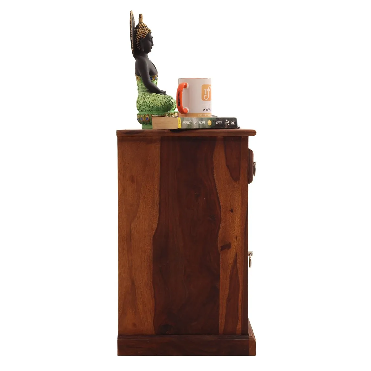 Royal Finish Stellar Bedside Table In Furniture Sheesham Wood In Natural sheesham wood bed image 10
