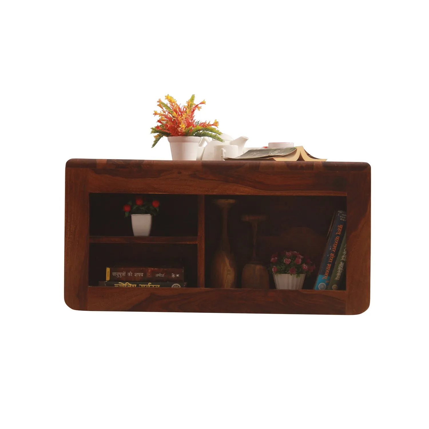 Royal Finish Dehran Center Table in Sheesham Wood With Natural Colour in Natural wooden center table image 8