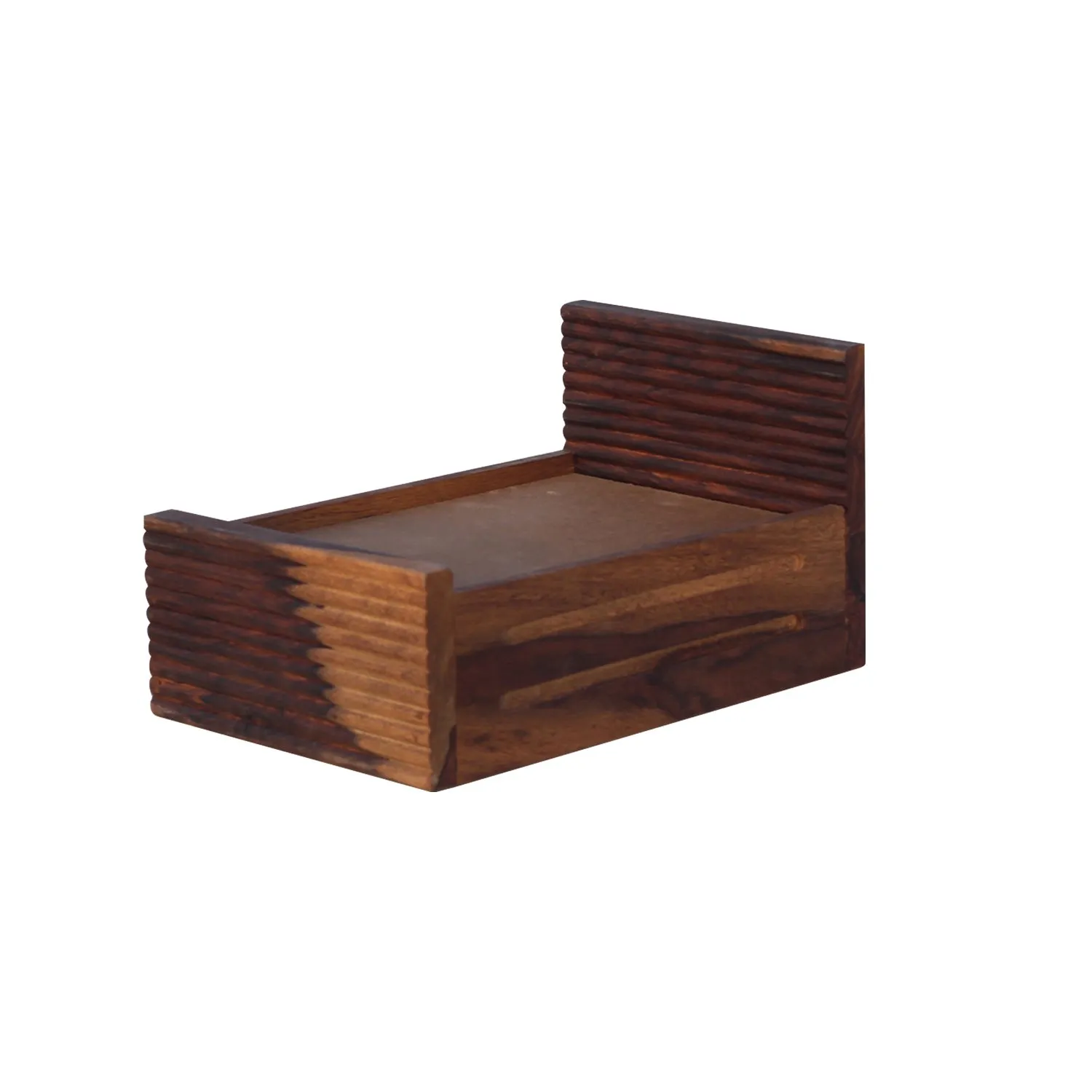 Royal Finish Liner Wooden Laddu Gopal Bed(20.32 cm W x 25.4 cm L x 22.86 cm H) sheesham wood bed image 7