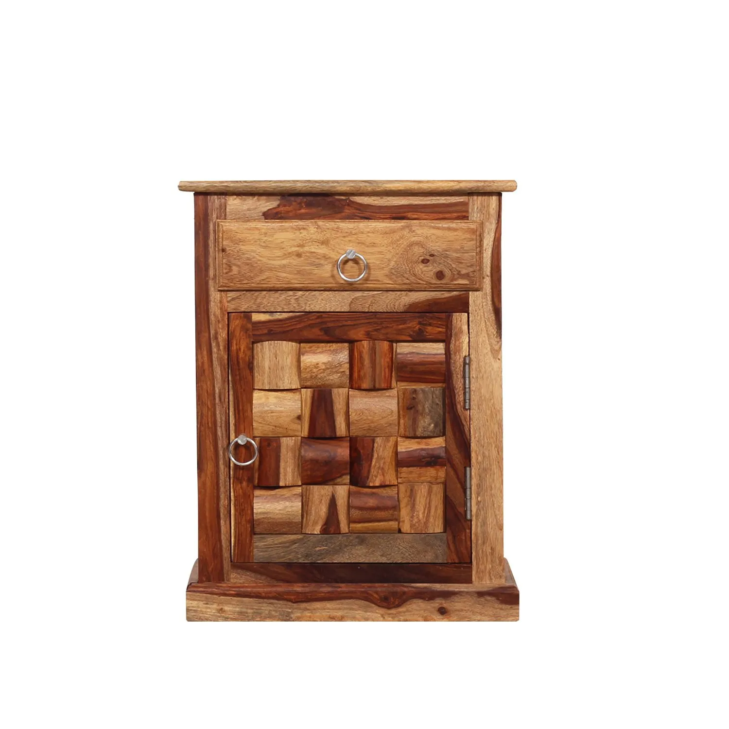 Royal Finish Nivora Bedside Table In Furniture Sheesham Wood In Natural Colour sheesham wood bed image 7