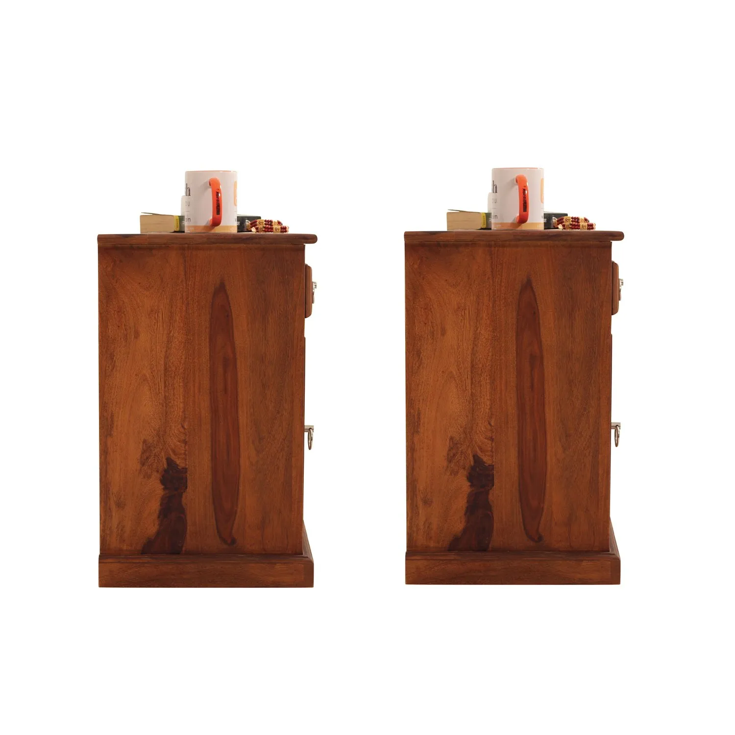 Royal Finish Vesto Double Bedside Table In Furniture Sheesham Wood In Natural sheesham wood bed image 11
