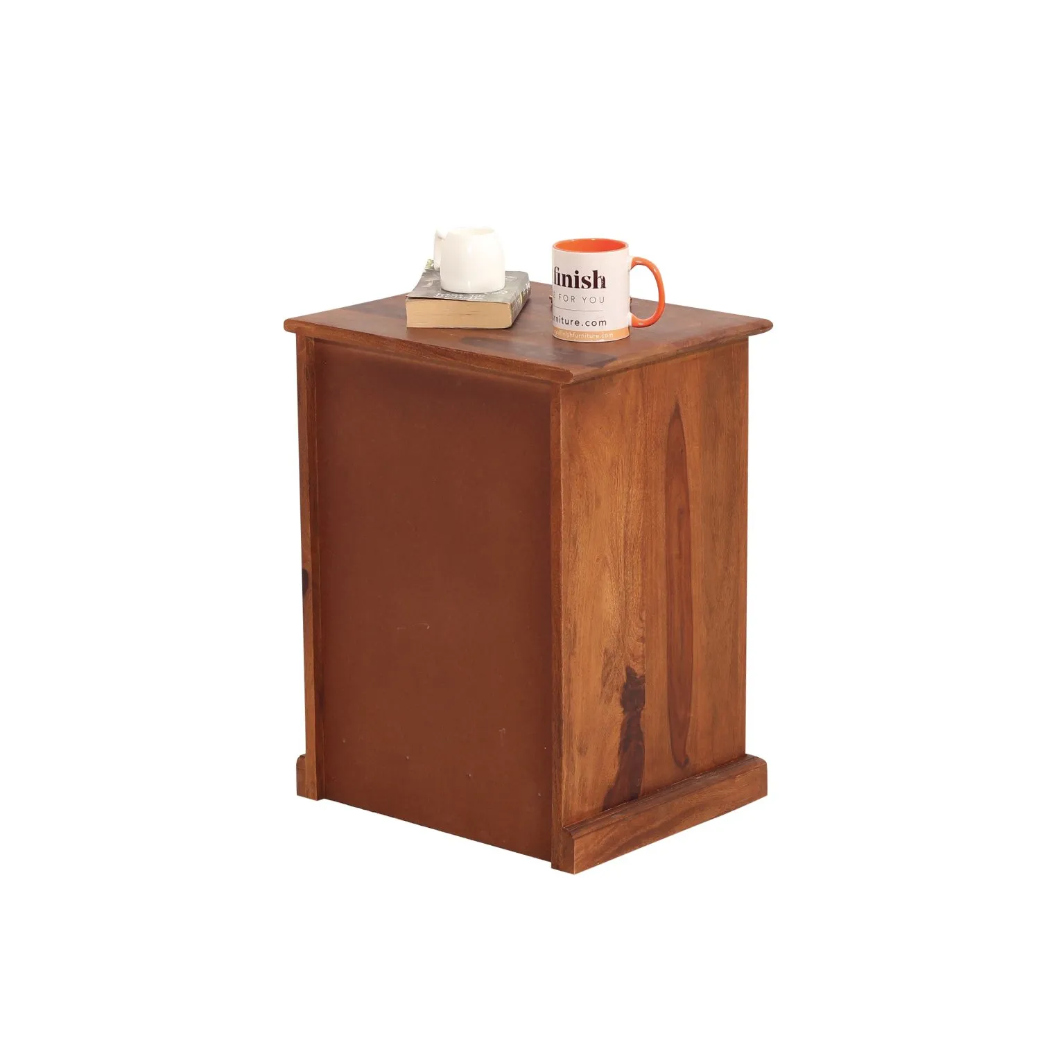 Royal Finish Vesto Bedside Table In Furniture Sheesham Wood In Natural Colour sheesham wood bed image 11