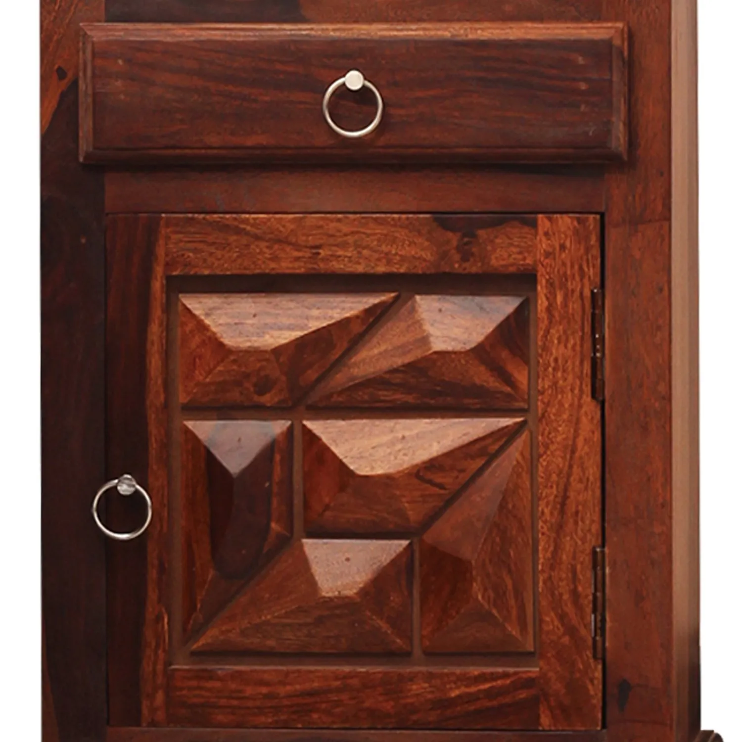 Royal Finish Abdoli Bedside Table In Furniture Sheesham Wood In Natural Colour sheesham wood bed image 10