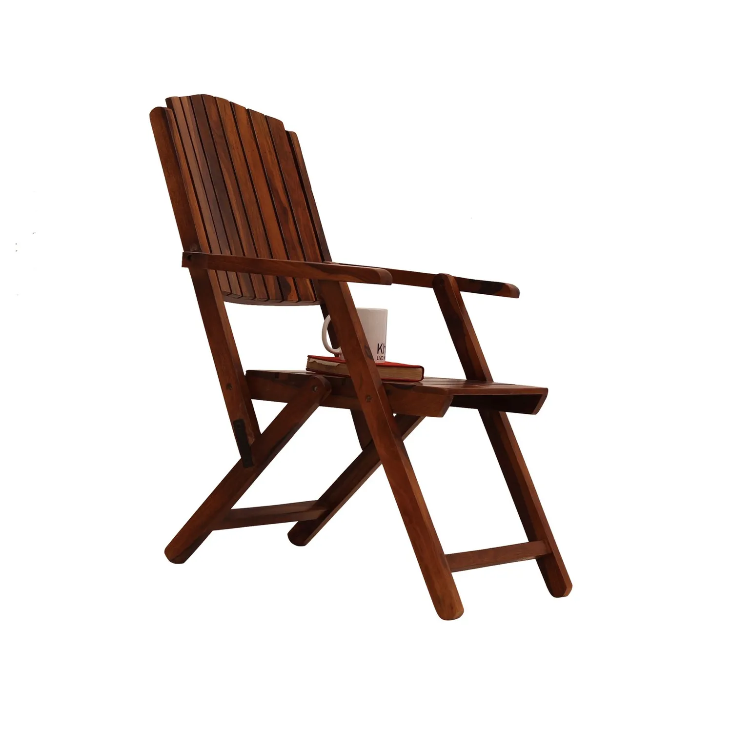 Royal Finish Classic Garden Foldable Chair in Sheesham with Natural Colour sheesham wood furniture image 6