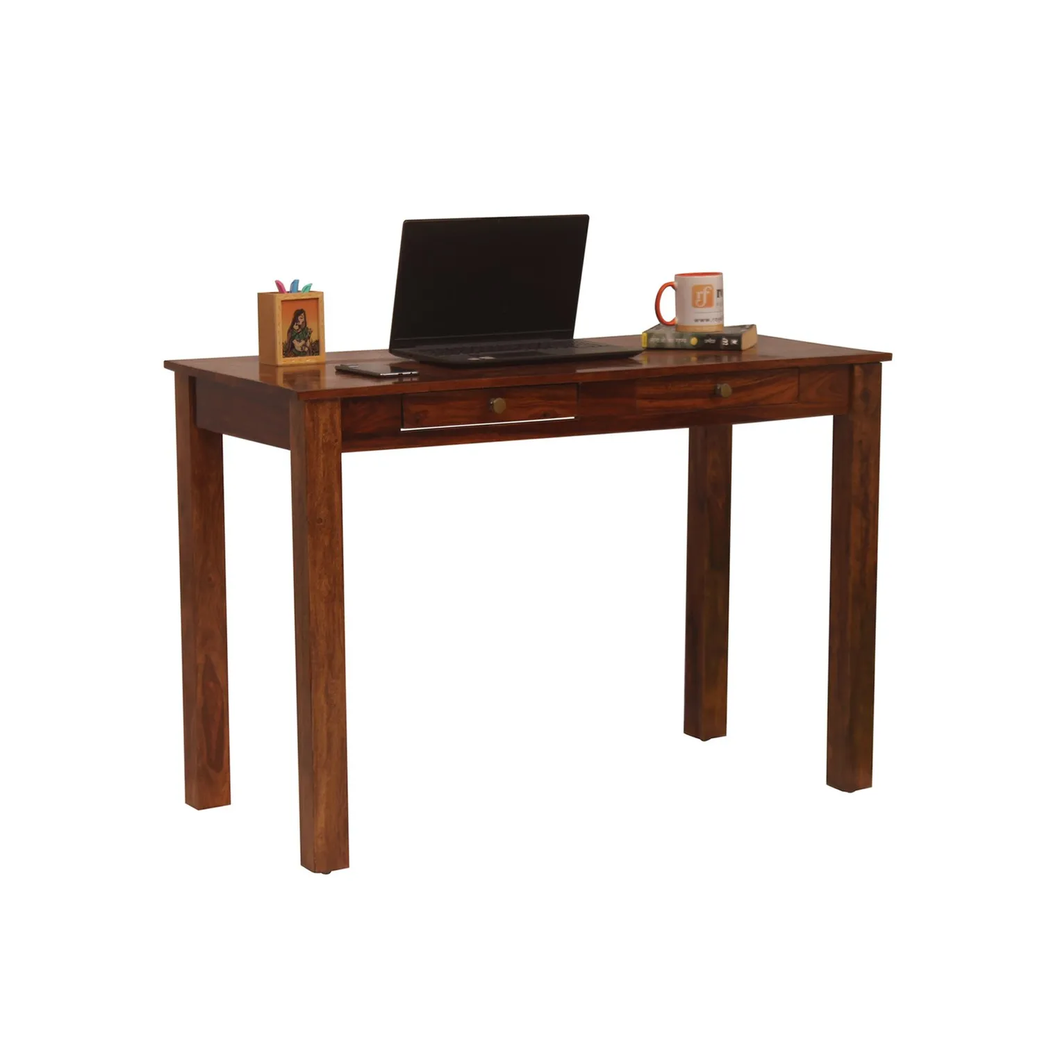 Royal Finish Two Drawer Elite Study Table in Funriture Sheesham wooden study table image 6