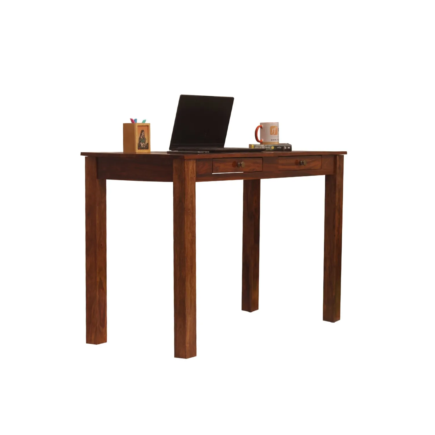 Royal Finish Two Drawer Elite Study Table in Funriture Sheesham wooden study table image 7