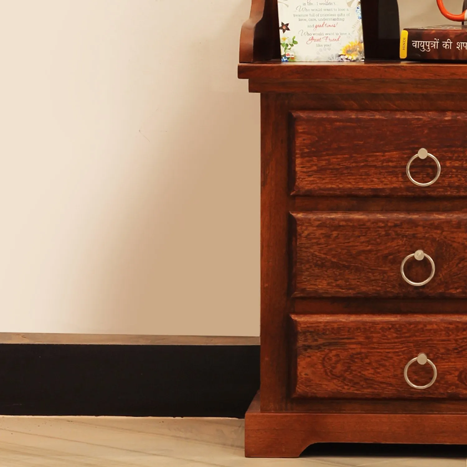 Royal Finish Accento Bedside Table In Furniture Mango Wood In Natural Colour sheesham wood bed image 4