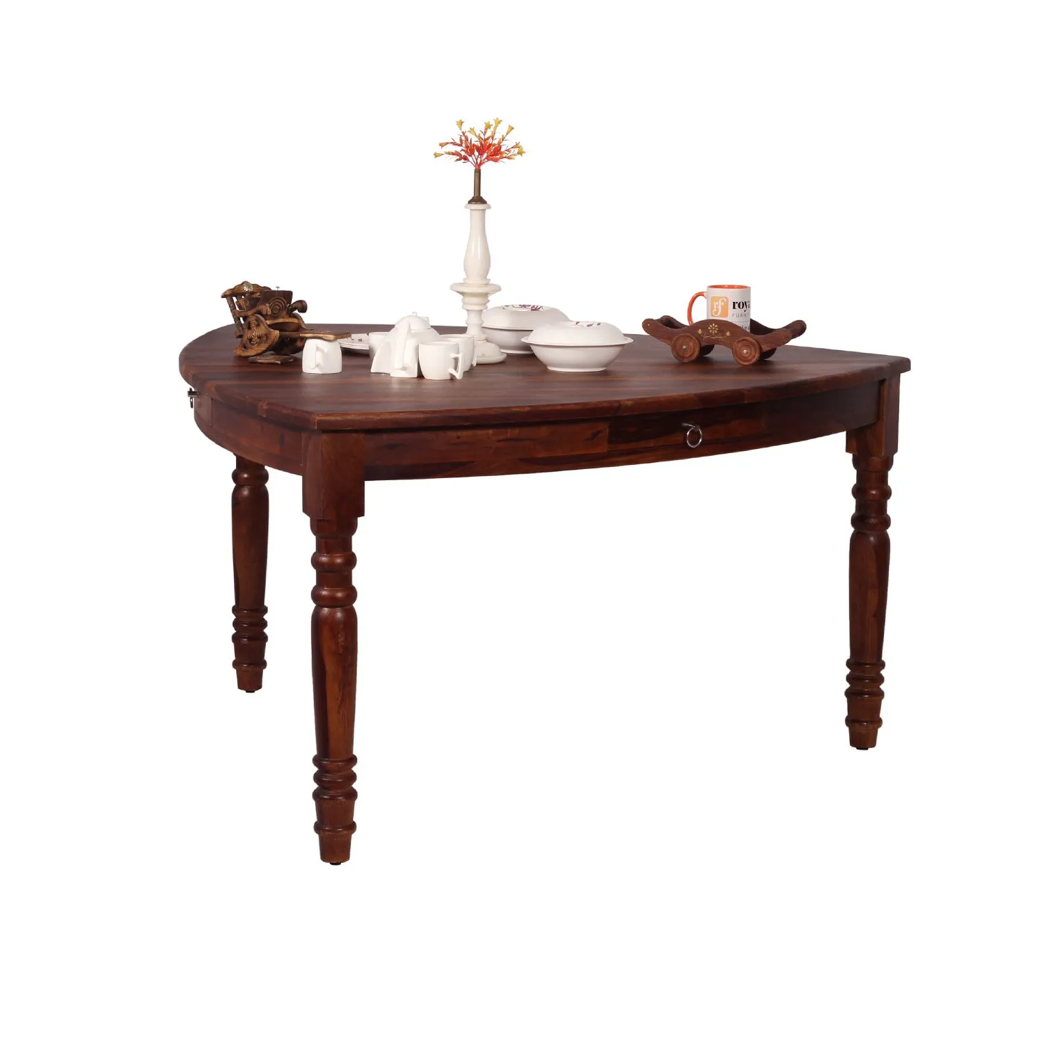Royal Finish Betel Quid Dining Table in Natural Furniture Sheesham Wood sheesham dining table image 2