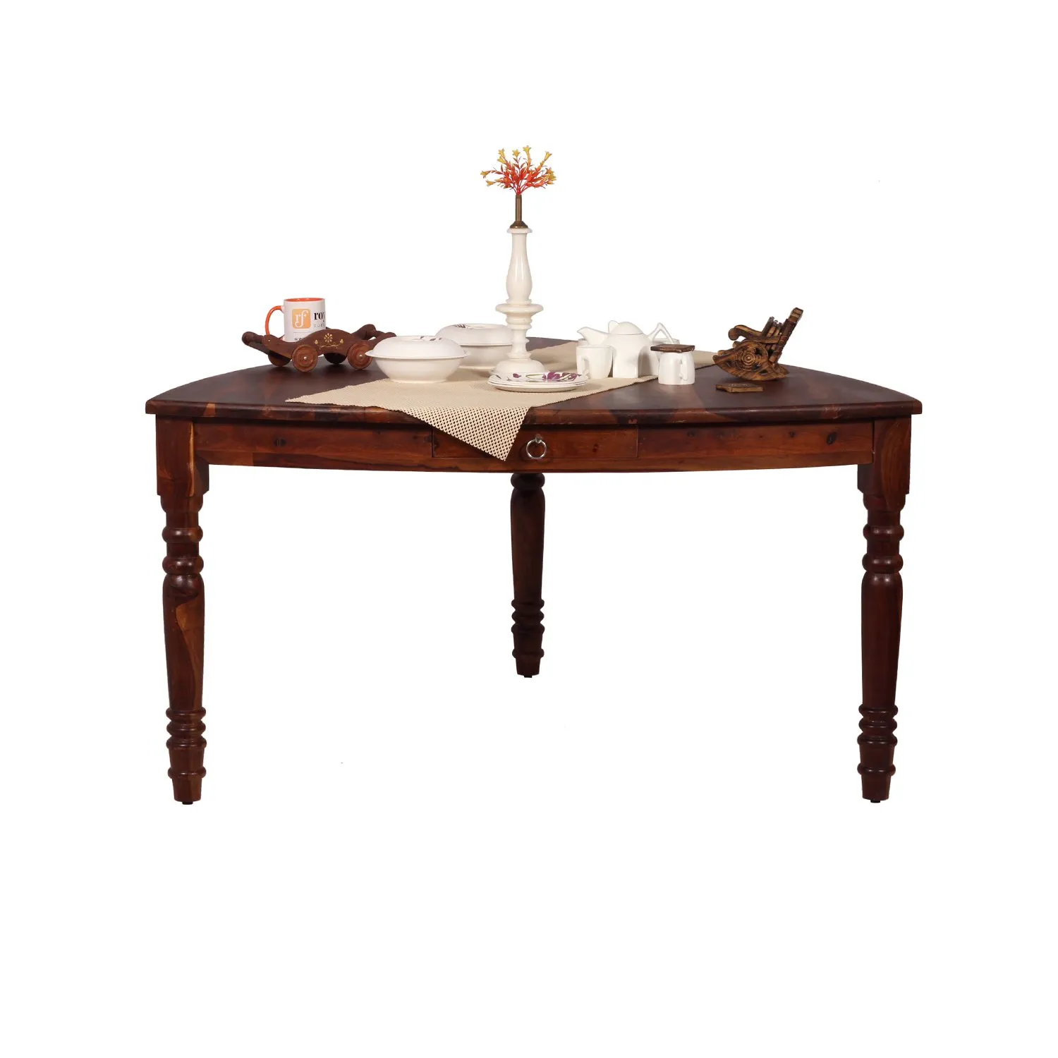 Royal Finish Betel Quid Dining Table in Natural Furniture Sheesham Wood sheesham dining table image 6