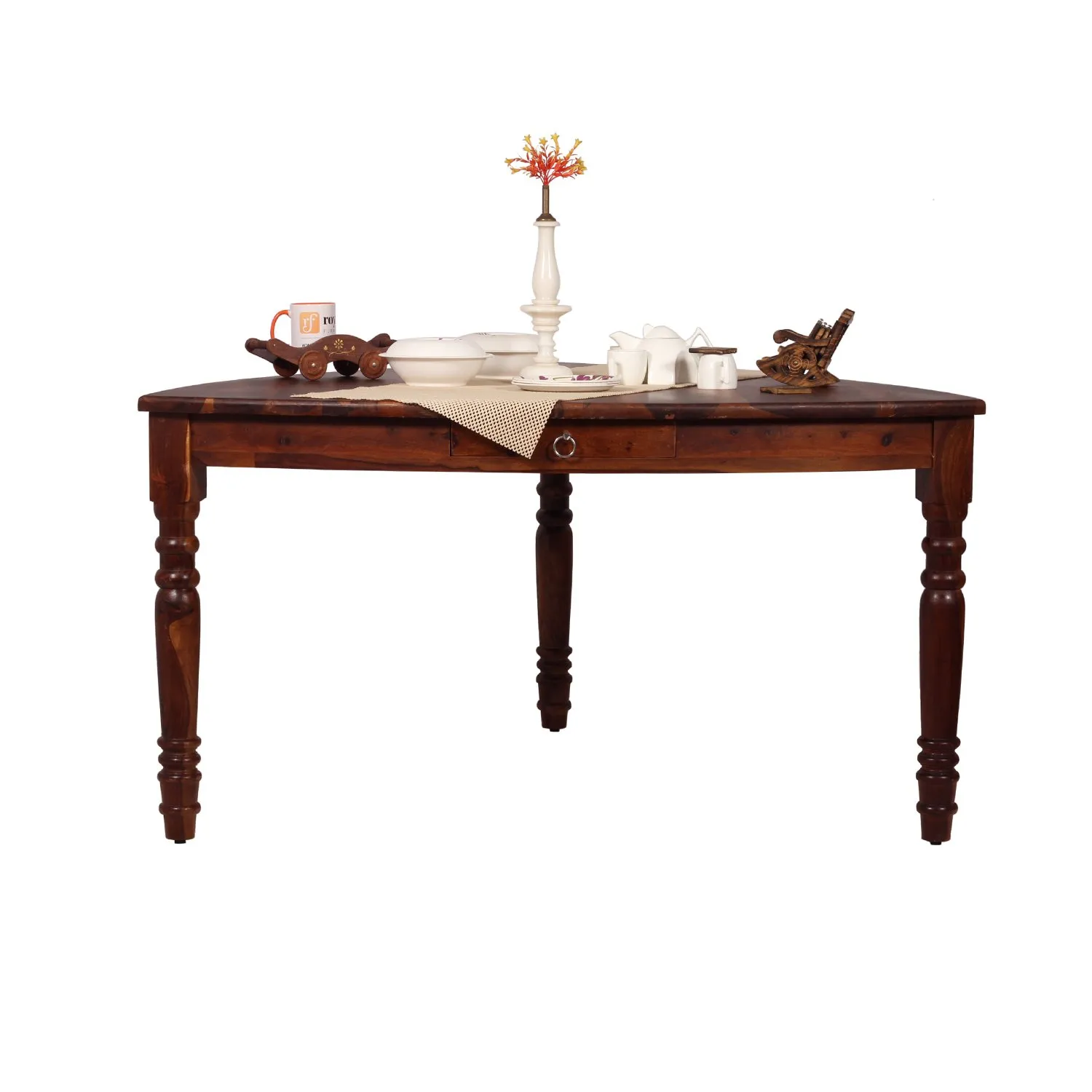 Royal Finish Betel Quid Dining Table in Natural Furniture Sheesham Wood sheesham dining table image 7