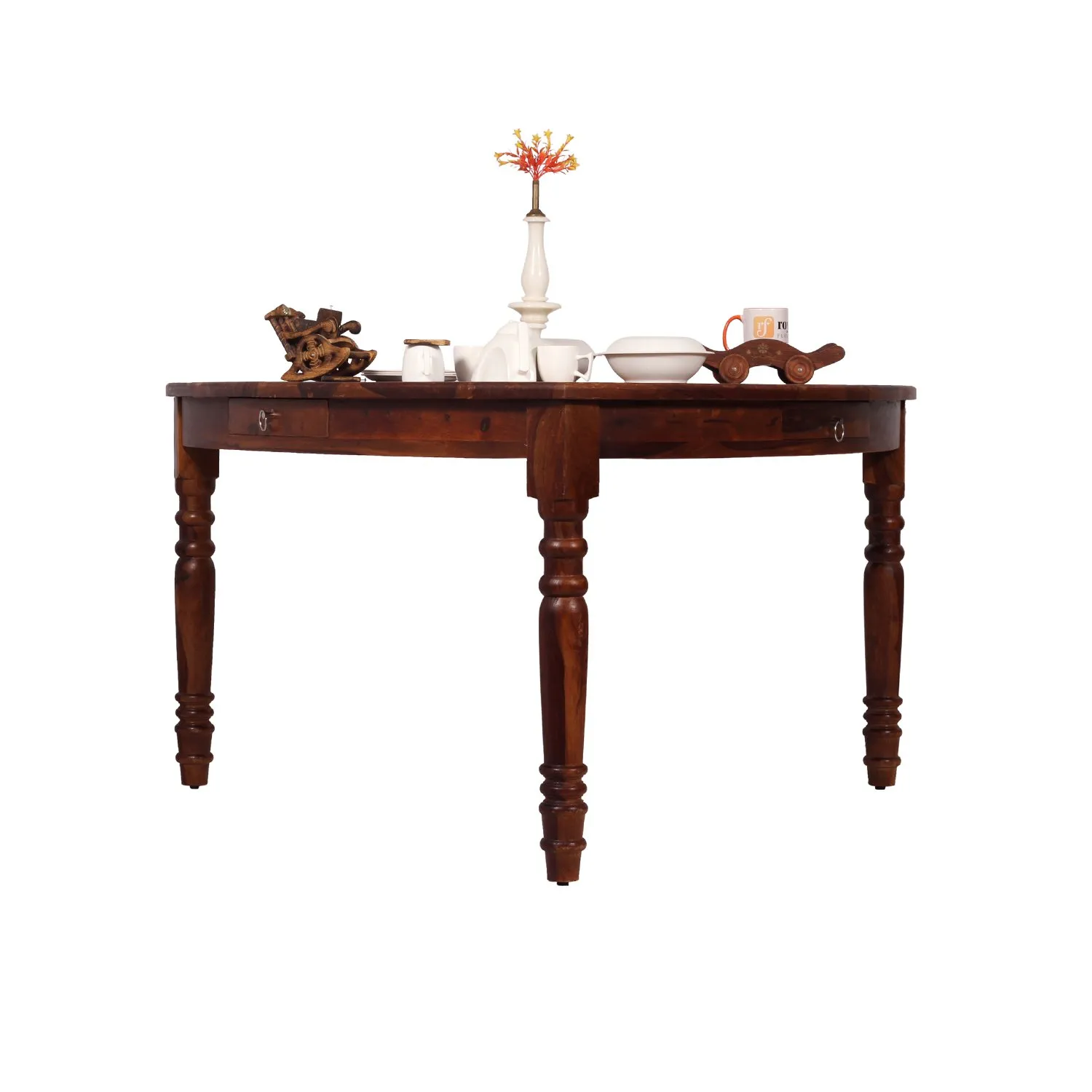 Royal Finish Betel Quid Dining Table in Natural Furniture Sheesham Wood sheesham dining table image 8