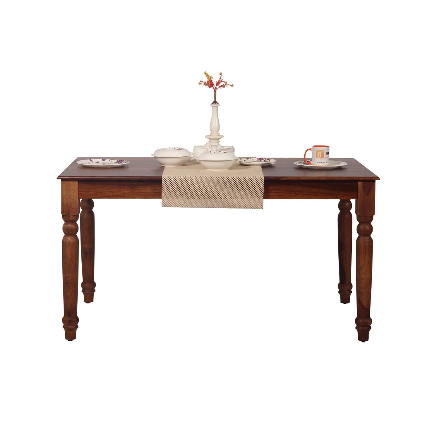 Royal Finish Artisan Dining Table in Natural Furniture Sheesham Wood sheesham dining table image 2